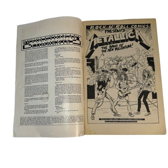 Vintage Metallica Rock N Roll Comics #2 Comic Book 1989 Revolutionary Comics - Picture 2 of 5